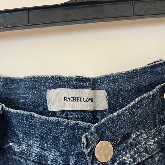 Rachel Comey Wide Leg Cropped Blue Denim Jeans - Picture 3 of 7